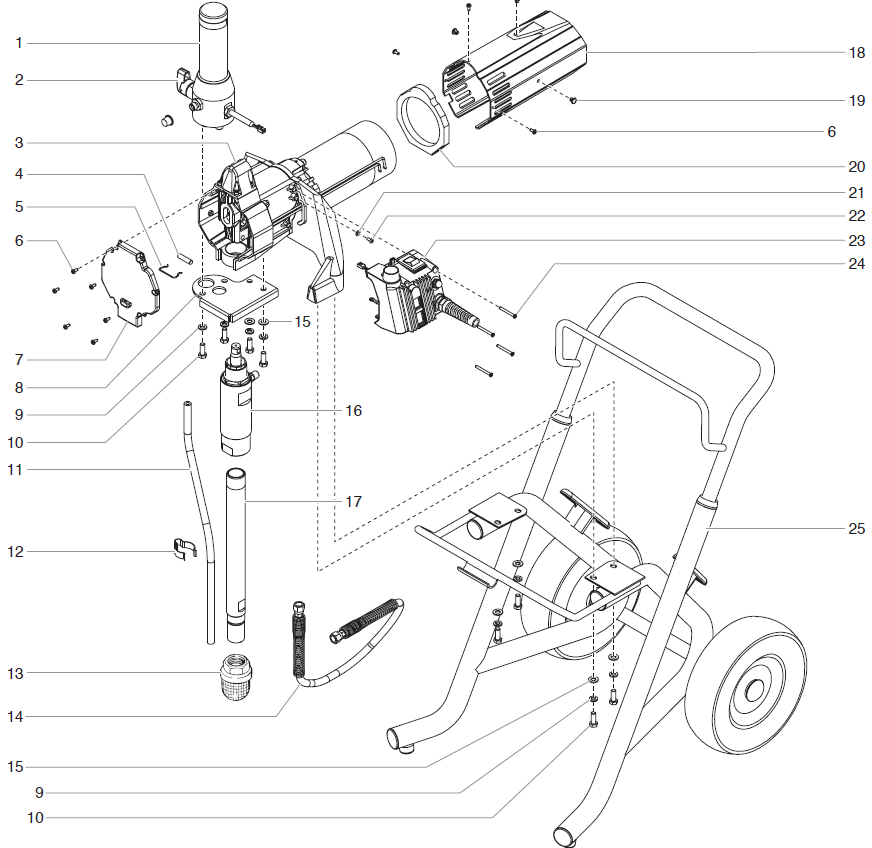 EPX2305 Main Assembly Parts